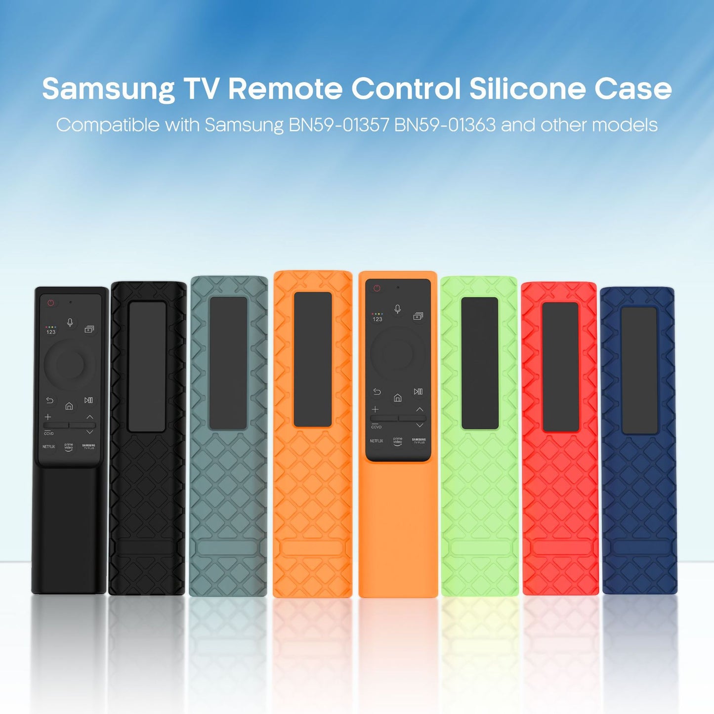 Silicone Case for Samsung Smart TV BN59 Series Remote Control Rhombus Design Protective Cover