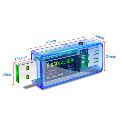 JUWEI U96P Digital Multimeter USB Tester IPS Digital Display Voltage Current Watt Meter Automatic Detection Tool