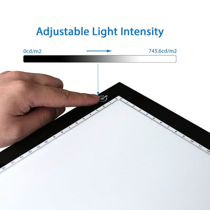 HUION L4S Super Slim Portable USB LED Light Pad Brightness Adjustable Drawing Pad Multiple Eye Protection Writing Board