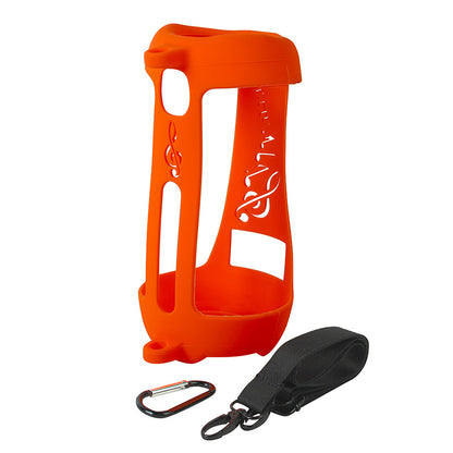 For JBL Pulse5 Soft Silicone Carrying Case Bluetooth Speaker Protective Cover with Shoulder Strap and Carabiner