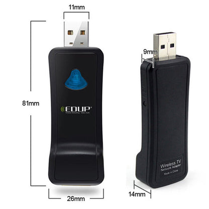 EDUP USB 802.11n Wifi Wireless Network Card Lan Dongle Adapter for HD TV RJ45 (EP-2911)