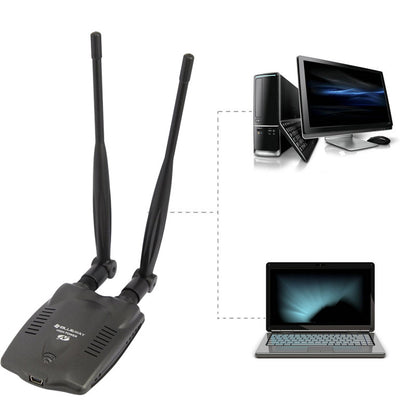 3000mw High power 150Mbps Wireless Wi-Fi USB Adapter with Dual Antennas