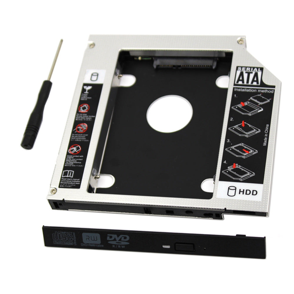 SA-199 9.5mm SATA HDD SSD Enclosure Hard Drive Caddy Case Tray for Laptop Notebook