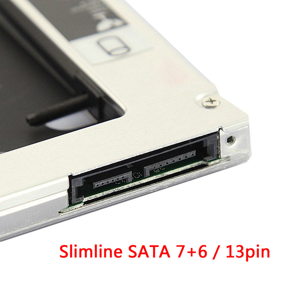 SA-199 9.5mm SATA HDD SSD Enclosure Hard Drive Caddy Case Tray for Laptop Notebook