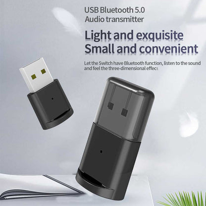 B53 USB Bluetooth Audio Transmitter BT5.0 Wireless Music Adapter for PC Switch