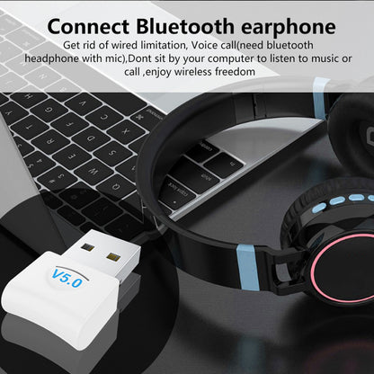 06B USB Bluetooth 5.0 Audio Music Receiver Transmitter Computer Adapter Dongle