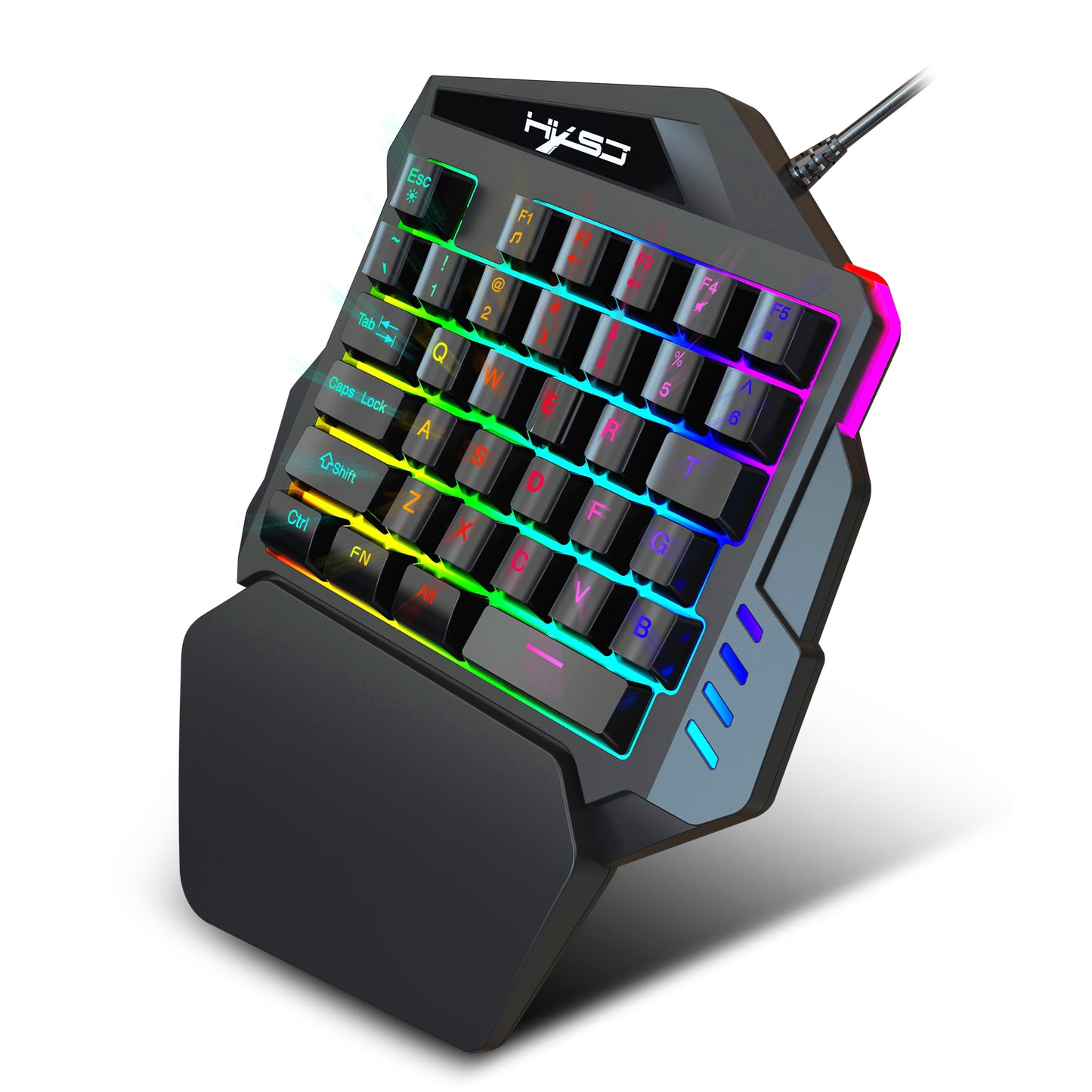 V100 Mini FN + ESC Button LED Backlight Single-handed 35 Key Mechanical Keyboard Game