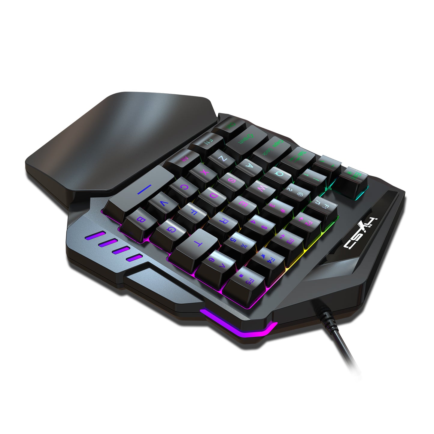 V100 Mini FN + ESC Button LED Backlight Single-handed 35 Key Mechanical Keyboard Game