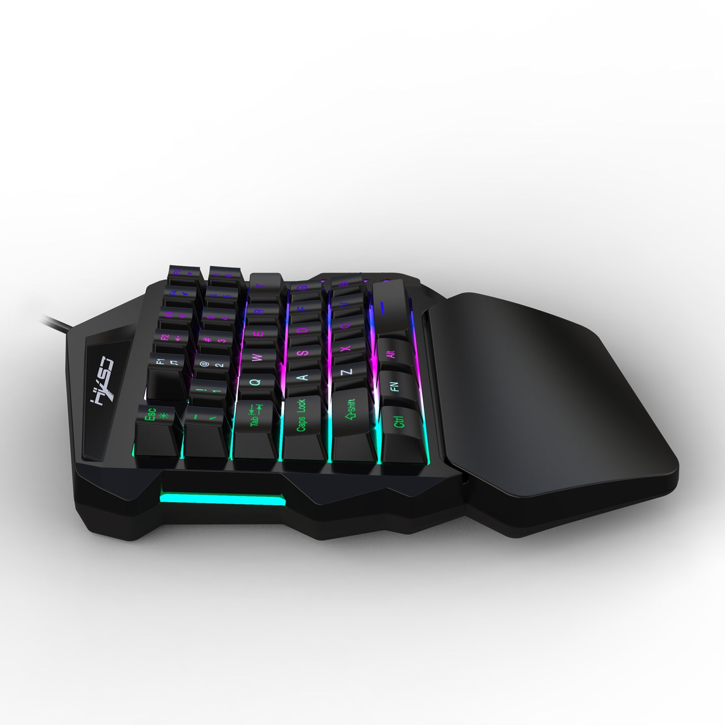 V100 Mini FN + ESC Button LED Backlight Single-handed 35 Key Mechanical Keyboard Game