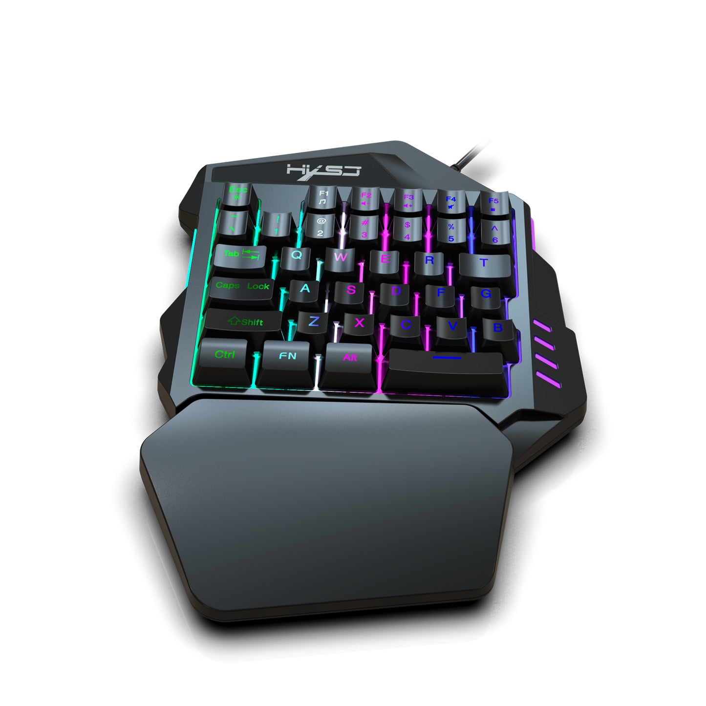 V100 Mini FN + ESC Button LED Backlight Single-handed 35 Key Mechanical Keyboard Game