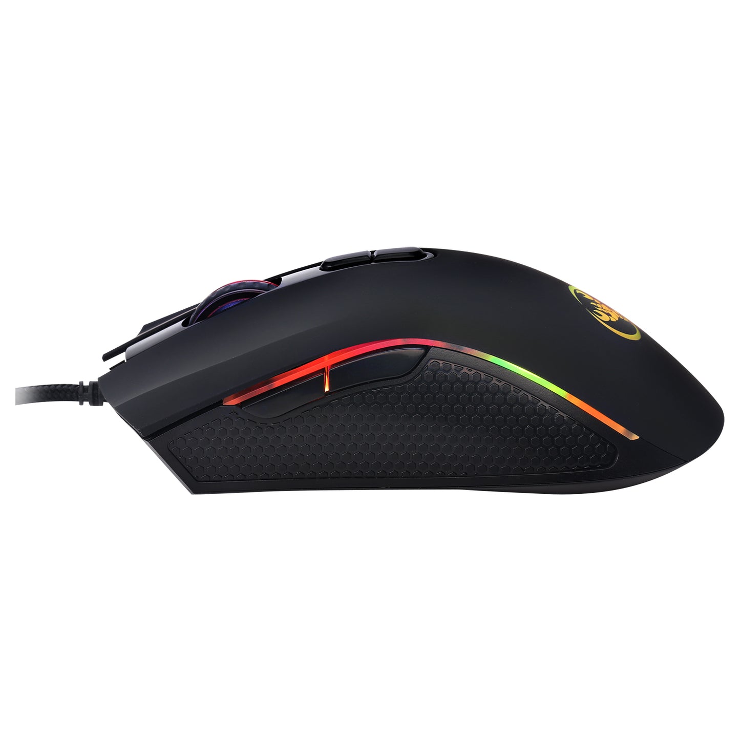 HXSJ A869 Seven Lightning Colors Game Four Gears Adjustment Electronic Sports Mouse