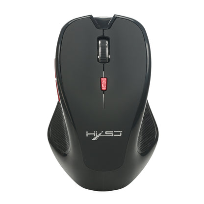 HXSJ T21 Bluetooth 3.0 Wireless Ergonomics Optical Mouse - Black