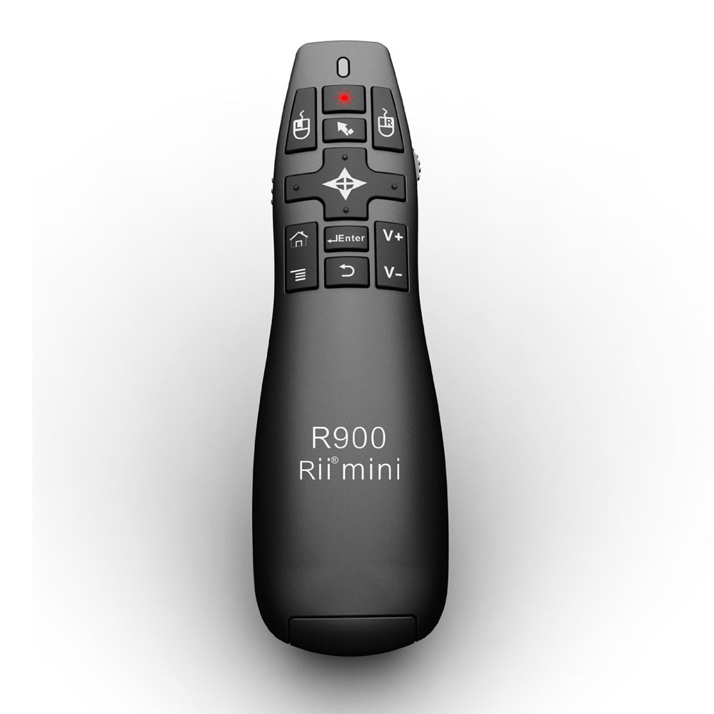 RII R900 RT-MWK14 2.4GHz Mini Wireless Air Mouse Presenter with Red Laser Pointer