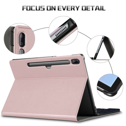 Bluetooth Keyboard and Detachable Leather Shell for Samsung Galaxy Tab S6 SM-T860/SM-T865