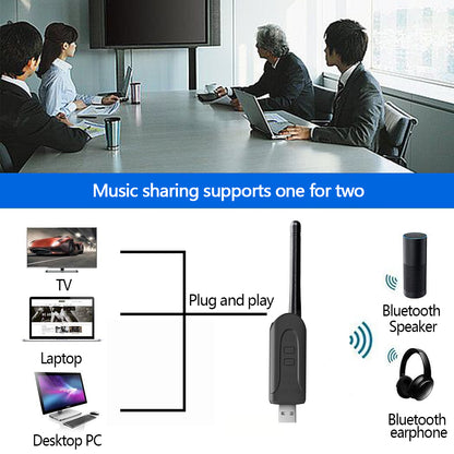 B52 AptX Low Latency / LL Bluetooth 5.0 Transmitter Audio USB Adapter 3.5mm AUX Jack Wireless Dongle