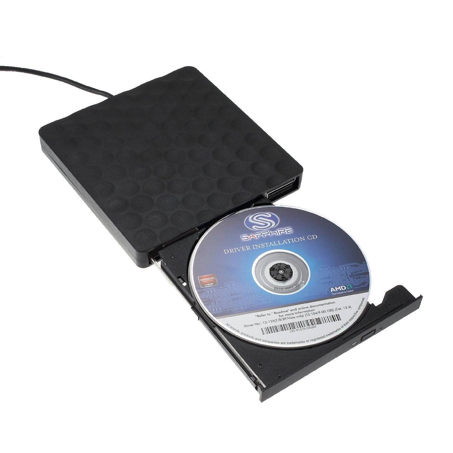 Dots Design CD Burner Drive DVD-RW Pop-Up External Optical Drive [with USB3.0 Port Cable] for Notebook / PC / Macbook