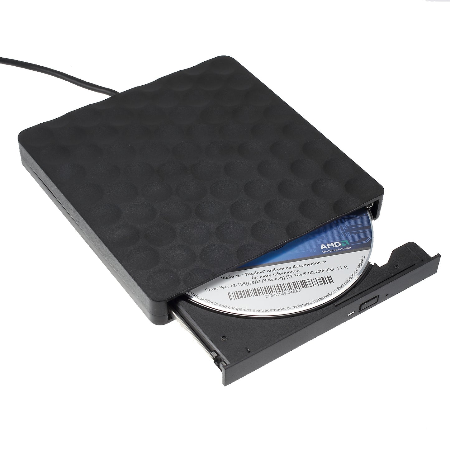 Dots Design CD Burner Drive DVD-RW Pop-Up External Optical Drive [with USB3.0 Port Cable] for Notebook / PC / Macbook