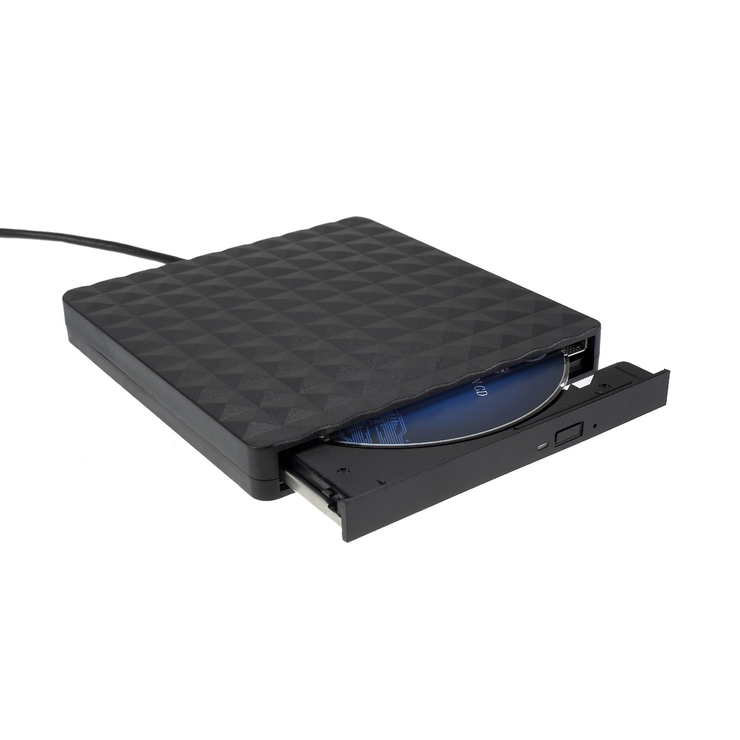 Rhombus Shape External Optical Drive DVD-RW [with USB3.0 Port Cable] for Notebook / PC / Macbook