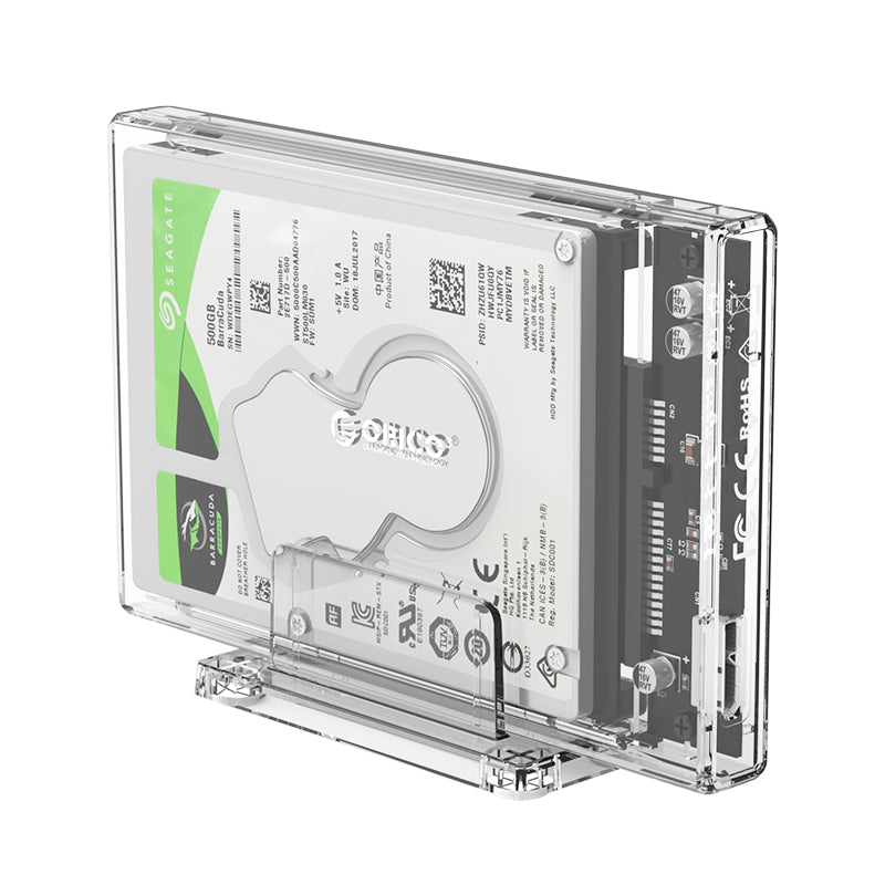 ORICO 2159U3 2.5 inch Transparent USB3.0 Hard Drive Enclosure with Stand 2.5inch HDD / SSD