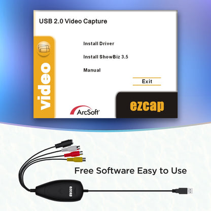 EZCAP 172 USB Video Capture Adapter for Window Xp/2000/vista/7/8