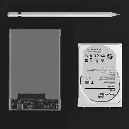 ORICO 2139C3 USB 3.1 Gen1 Type-C to SATA III 2.5" Transparent External Hard Drive Enclosure for 2.5 inch SATA Type-C HDD/SSD