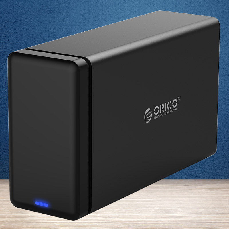 ORICO NS200C3-BK 2 Bay USB 3.1 Type-C Hard Drive Dock for 3.5&#39;&#39; HDD Tool Free