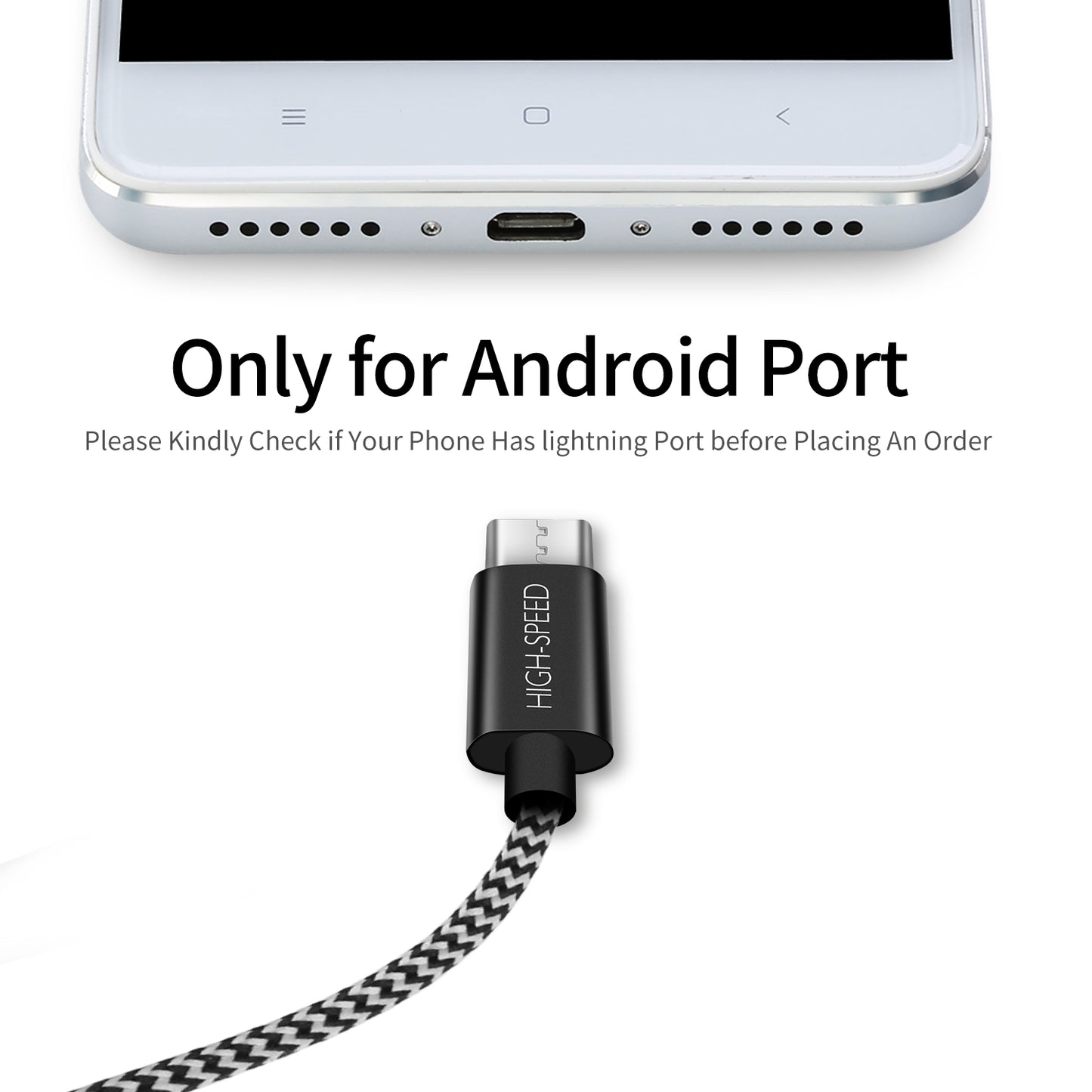 0.5M DUX DUCIS K-ONE Series Woven Pattern Micro USB Sync Data Charger Cable for Samsung HTC Huawei