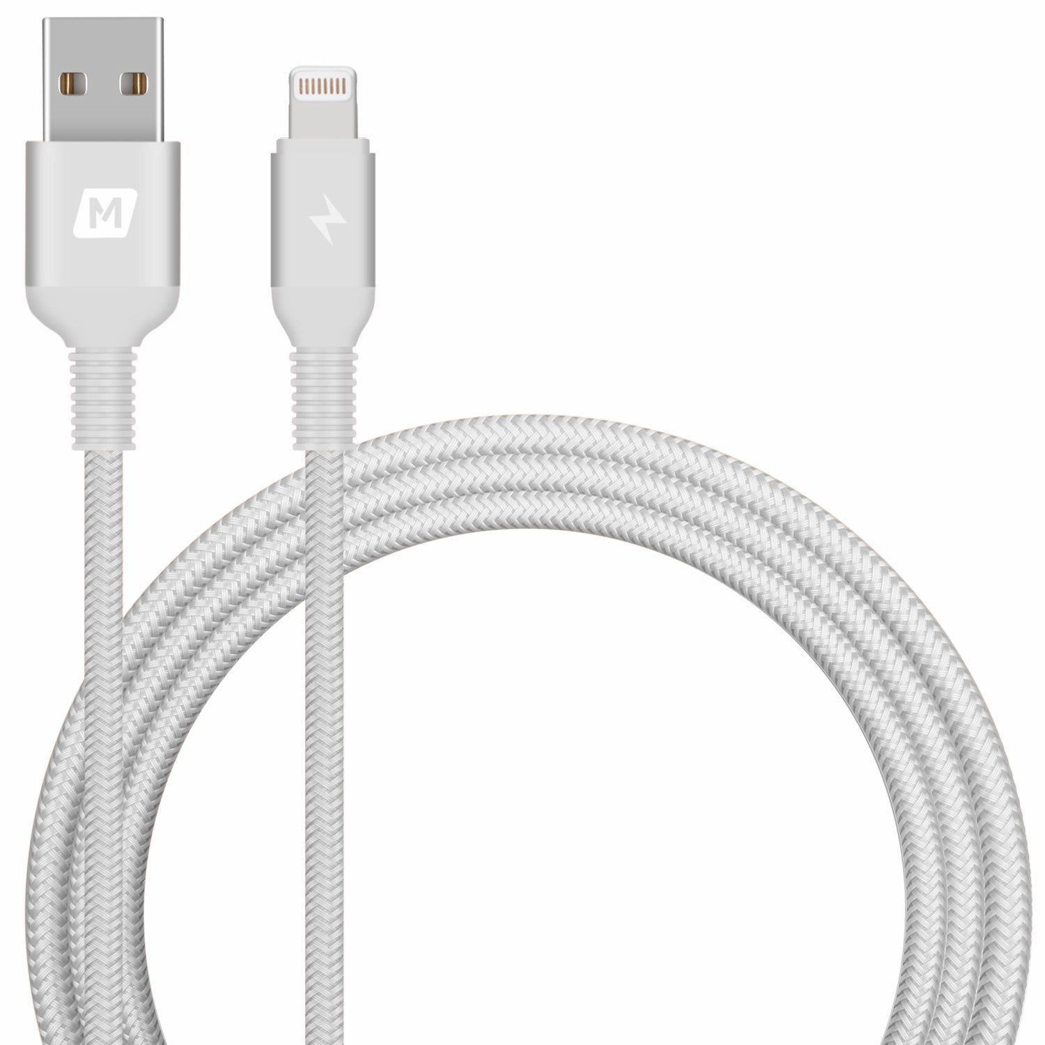 MOMAX Elite Link MFI 1.2M 2.4A Woven Lightning 8pin USB Data Sync Charging Cord for iPhone iPad iPod -