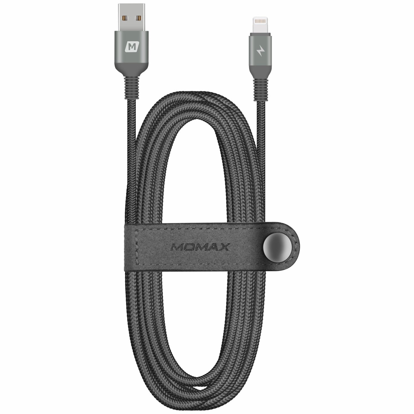 MOMAX Elite Link MFI 2M Woven Lightning 8pin USB Data Sync Charger Cable for iPhone iPad iPod