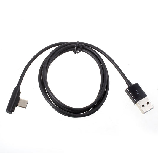 1m 90-degree Angled USB Type C USB Charging Data Cord for Samsung Huawei Xiaomi etc