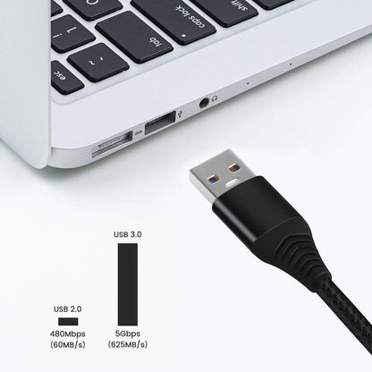 Type-C Cable, 1.8m Nylon Weaving 3A Type-C USB 3.0 Data Transfer Charging Cable for Xiaomi Huawei