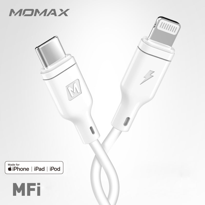 MOMAX DL36 [PD Fast Charge] [MFI Certified] 1.2M Type-C to Lightning 8 Pin Data Sync PD Charging Cable