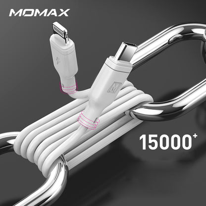 MOMAX DL36 [PD Fast Charge] [MFI Certified] 1.2M Type-C to Lightning 8 Pin Data Sync PD Charging Cable