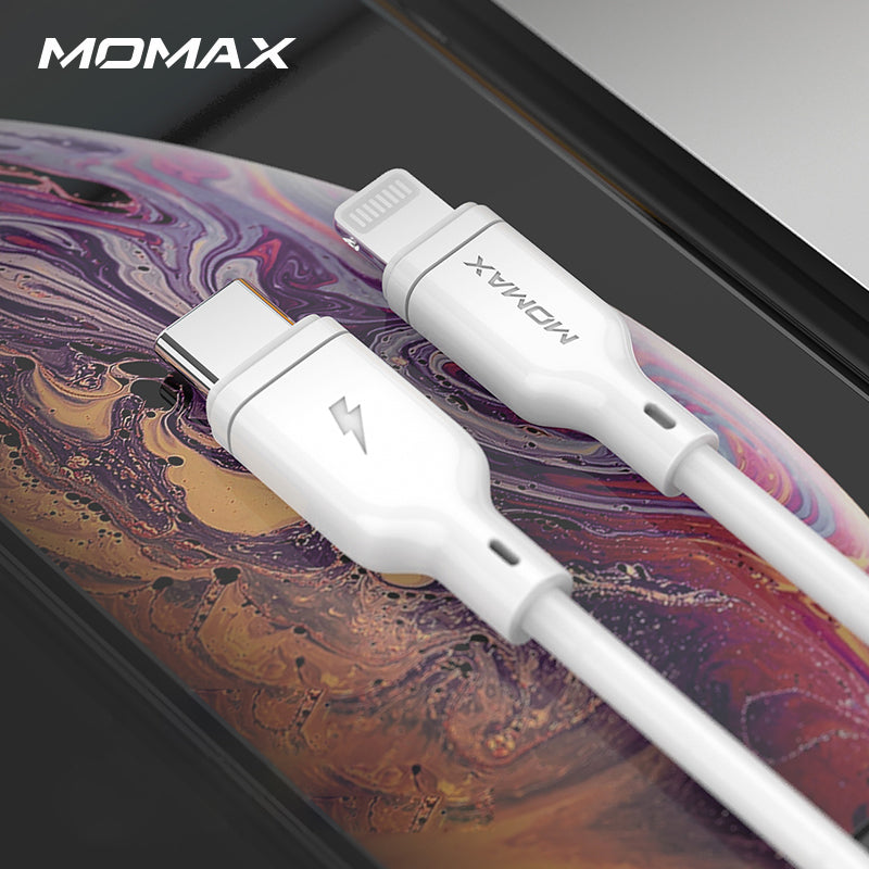 MOMAX DL36 [PD Fast Charge] [MFI Certified] 1.2M Type-C to Lightning 8 Pin Data Sync PD Charging Cable