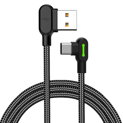 MCDODO CA-5282 Button Series Nylon Braided 1.8M Type-C USB Data Sync Charging Cable for Samsung Huawei HTC