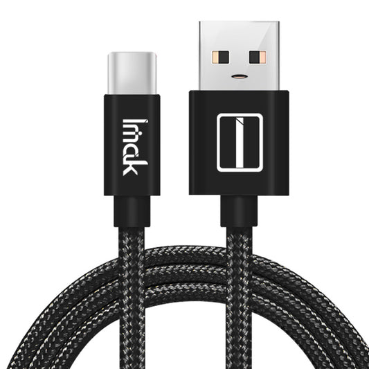 IMAK Woven Pattern 1.0M Type-C USB Data Sync Charging Cable for Samsung Huawei