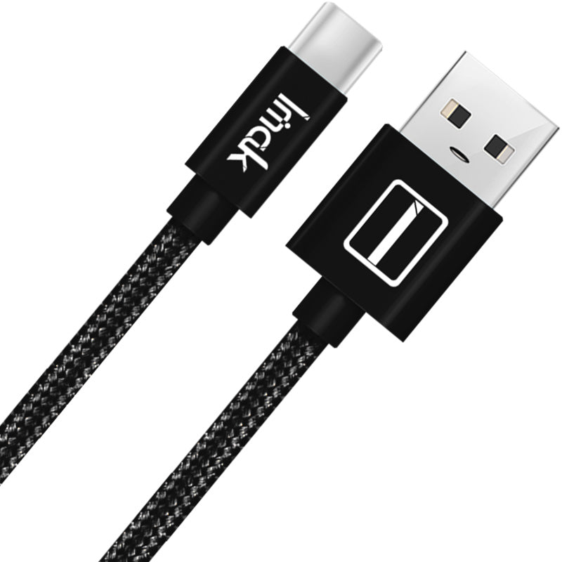 IMAK Woven Pattern 1.0M Type-C USB Data Sync Charging Cable for Samsung Huawei