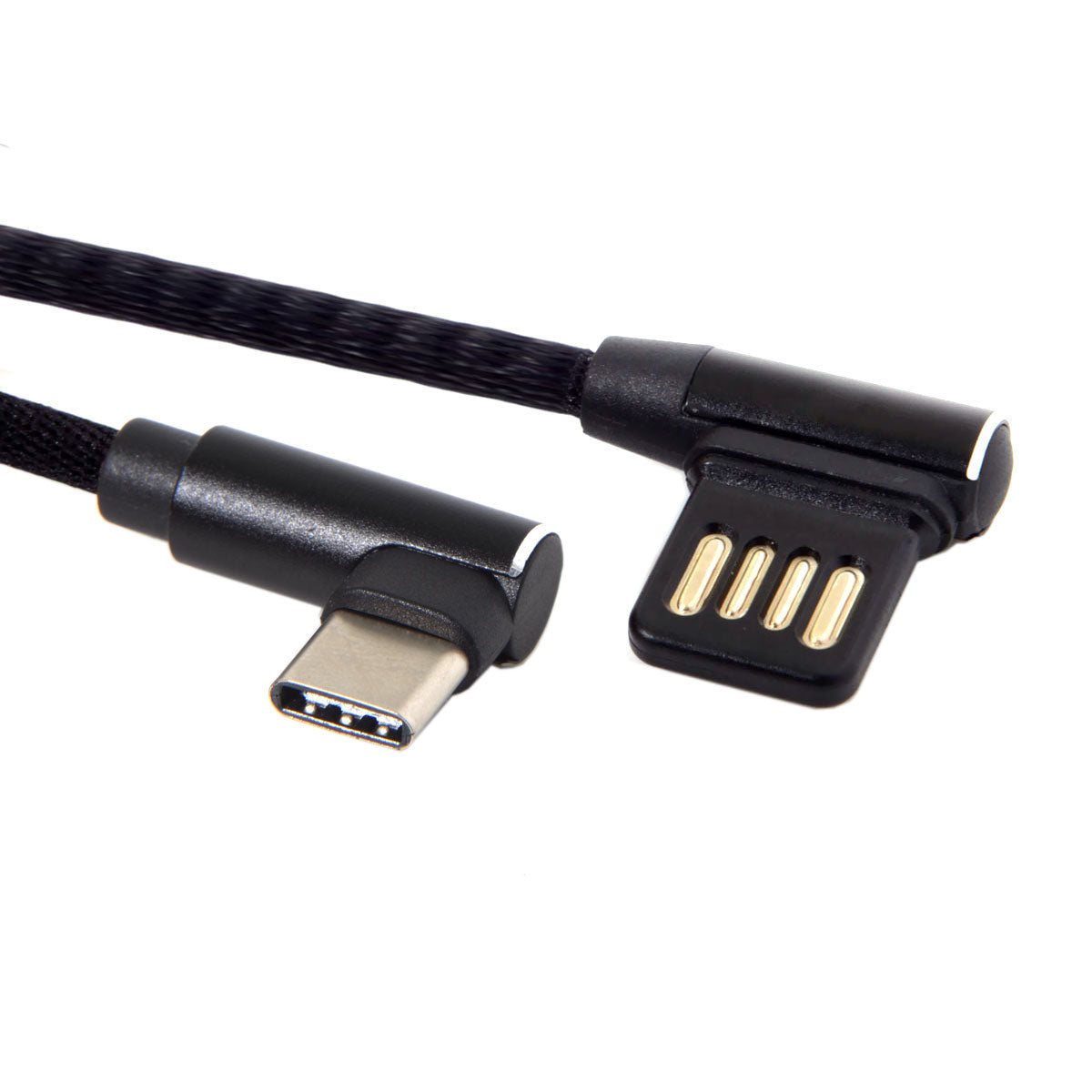 USB-C 3.1 Type-C to Left Angled 90 Degree USB 2.0 Data Cable