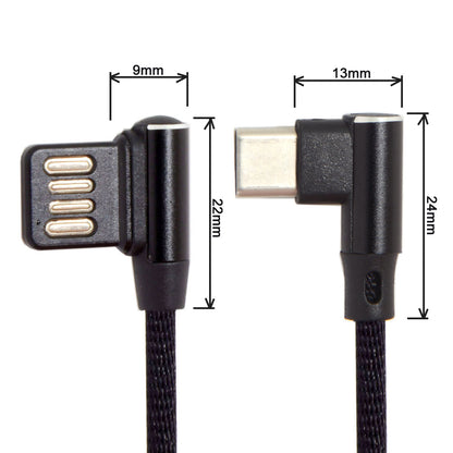 USB-C 3.1 Type-C to Left Angled 90 Degree USB 2.0 Data Cable