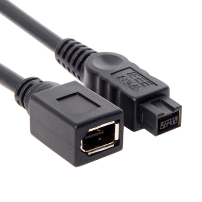 CY FW-012-BK 1394 Cable FireWire 400-to-800 Adapter Cable 6F-9M Cord 20cm