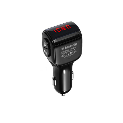 Dual USB Handsfree Car FM Transmitter Bluetooth 5.0 Wireless U Disk MP3 Player