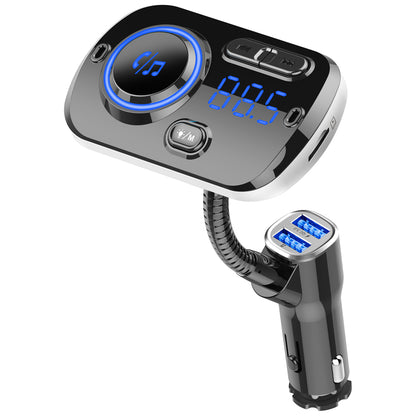 Bluetooth Car MP3 Player FM Transmitter Fast Charge Dual USB Breathing Atmosphere Light