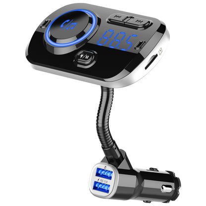 Bluetooth Car MP3 Player FM Transmitter Fast Charge Dual USB Breathing Atmosphere Light