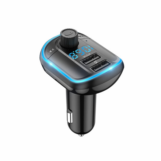 Bluetooth Hands-free Car Kit MP3 Player FM Transmitter USB Charger with Breathing Light