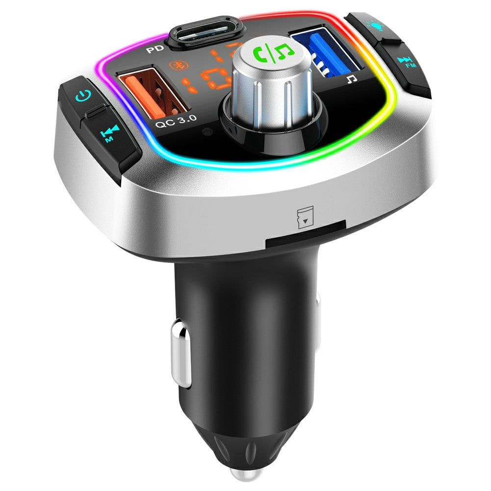 Multifunction Bluetooth Car FM Transmitter MP3 Player PD+QC3.0 Car Charger