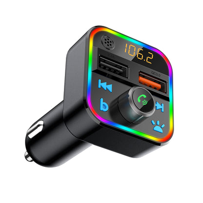 Car Kit Bluetooth MP3 Player Hands-free Call FM Transmitter Digital Display Dual USB Charger