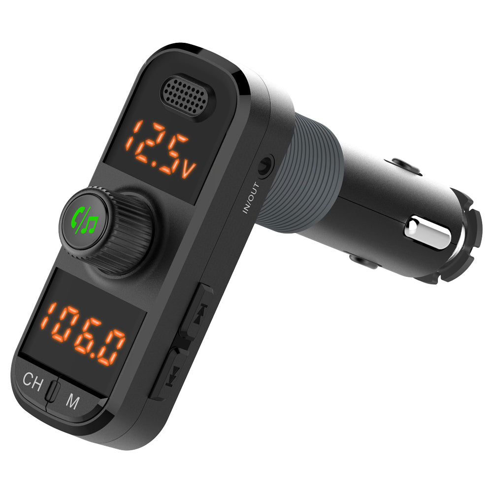 BC70 Car MP3 Bluetooth Hands-free FM Transmitter Radio Music Player Dual USB QC3.0+PD Charger