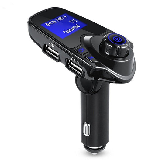 T11 Bluetooth Car Kit MP3 Music Player Adapter FM Transmitter Dual USB Charger Support U-disk/TF/AUX (CE/FCC/RoHS)