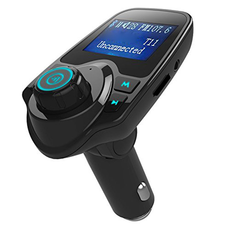 T11 Bluetooth Car Kit MP3 Music Player Adapter FM Transmitter Dual USB Charger Support U-disk/TF/AUX (CE/FCC/RoHS)