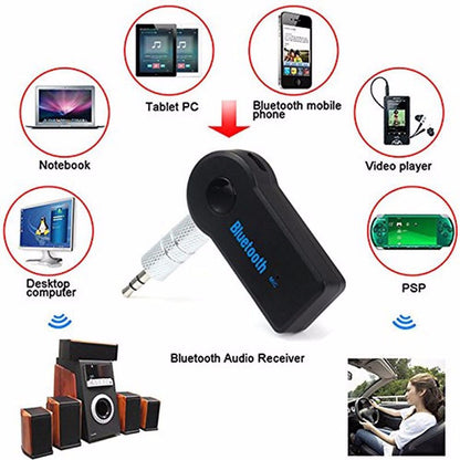 Universal Portable Bluetooth 3.5mm A2DP Wireless AUX Audio Music Receiver Adapter